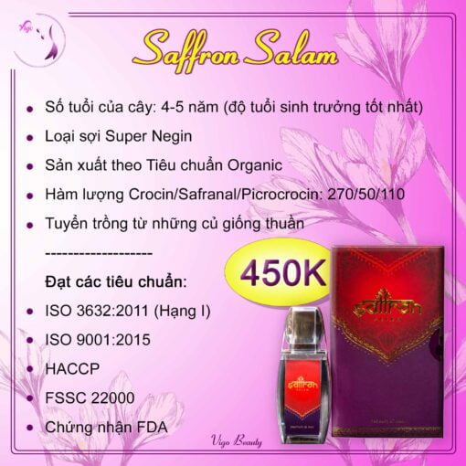 Thông tin chi tiết Saffron Salam