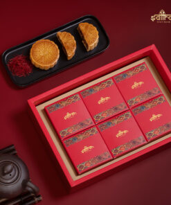 Set quà tặng bánh Trung thu nhân Saffron cao cấp - Set Trung thu Mahdi