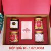 Set quà tặng mật ong ngâm saffron và trà hoa