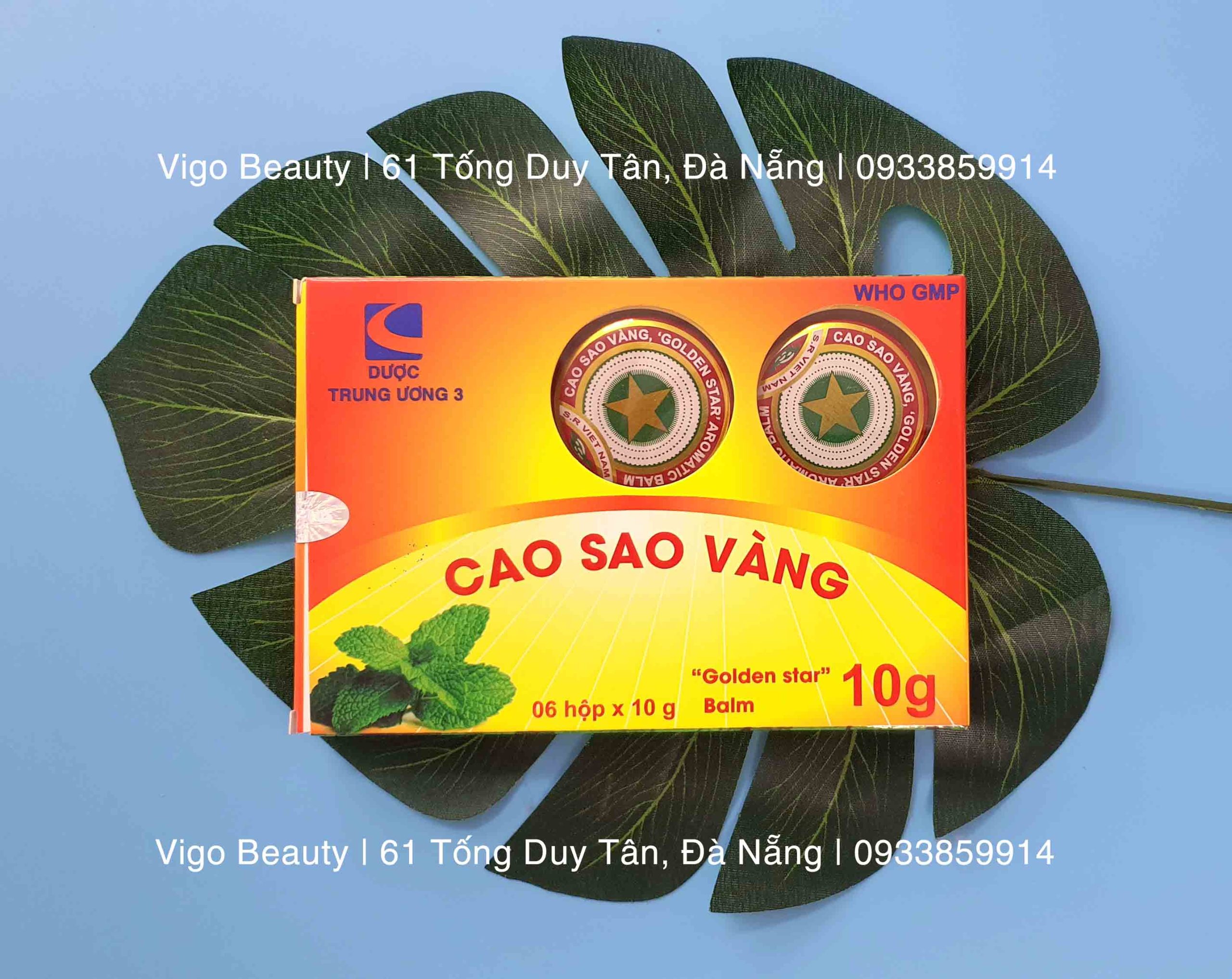 Cao sao vàng, dầu cù là 10g của Dược TW3 Cao sao vàng, dầu cù là 10g của Dược TW3